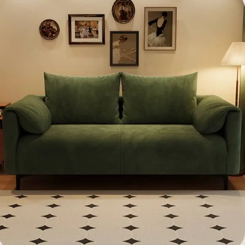 أريكة غرفة المعيشة باللون البني المنتفخ مصممة بسيطة وأريكة غرفة المعيشة الحديثة الاسكندنافية أثاث منزلي فردي من Woonkamerbanken