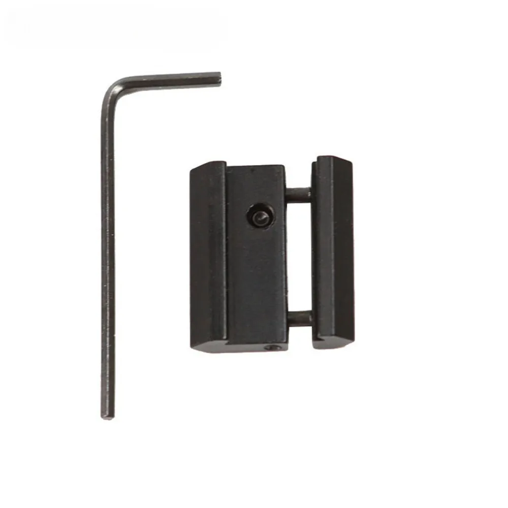 Adaptador de alcance táctico, cola de milano de 11mm a 20mm, Base de montaje en riel Weaver Picatinny, adaptador de montaje de alcance de riel a presión