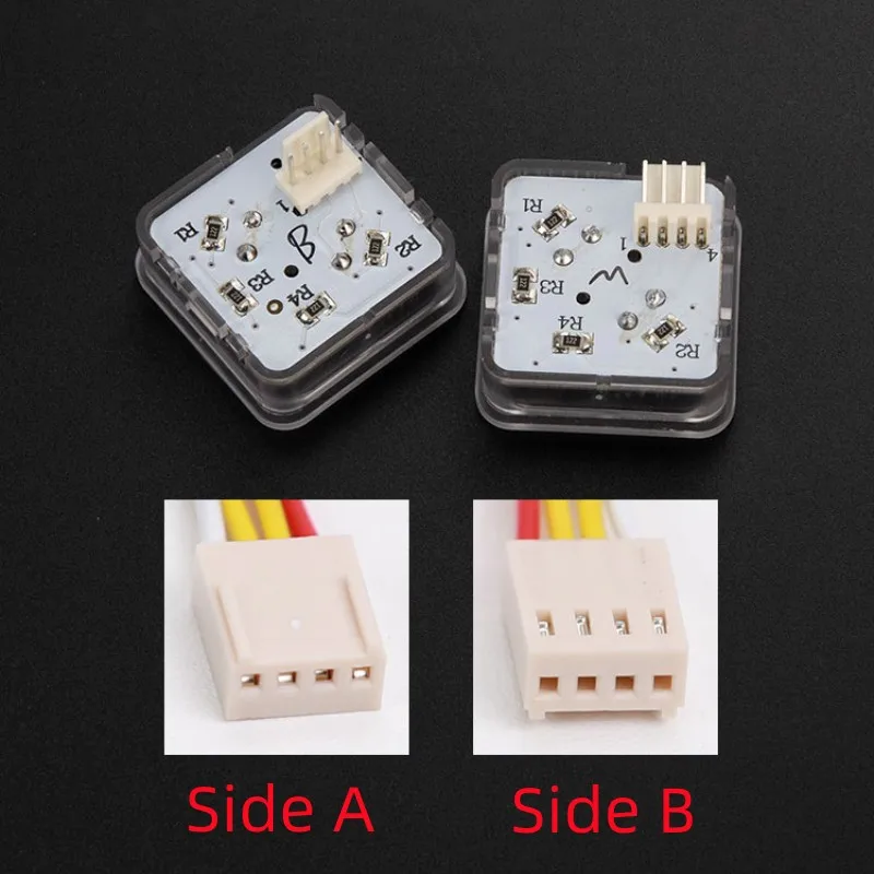 5PCS Elevator Push Button BS34C White Blue Light Square Button Outside Call Car Floor Elevator Lift Accessories