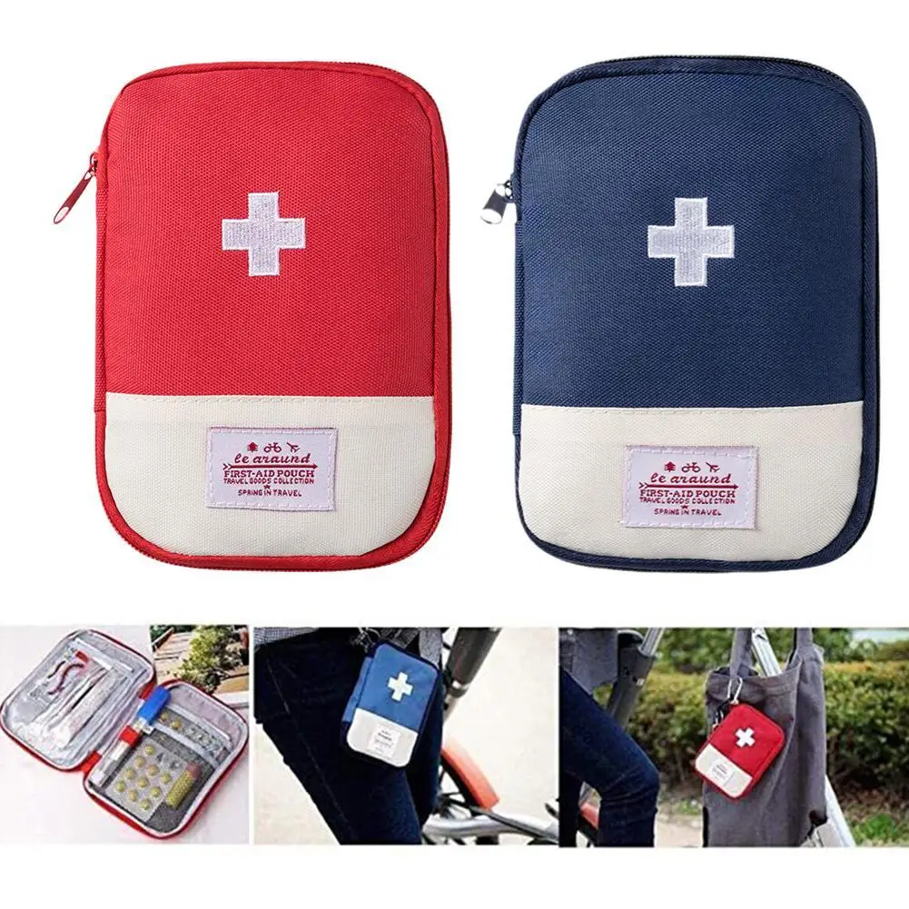 

First Aid Emergency Medical Kit Survival Bag Mini Travel Medication Bag Survival Camping Bag Portable Storage Outdoor I7B2