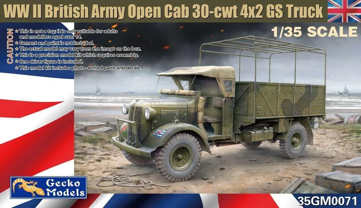 

Gecko Models 35GM0071 1/35 WWII British Army Open Cab 30-cwt 4x2 GS Truck