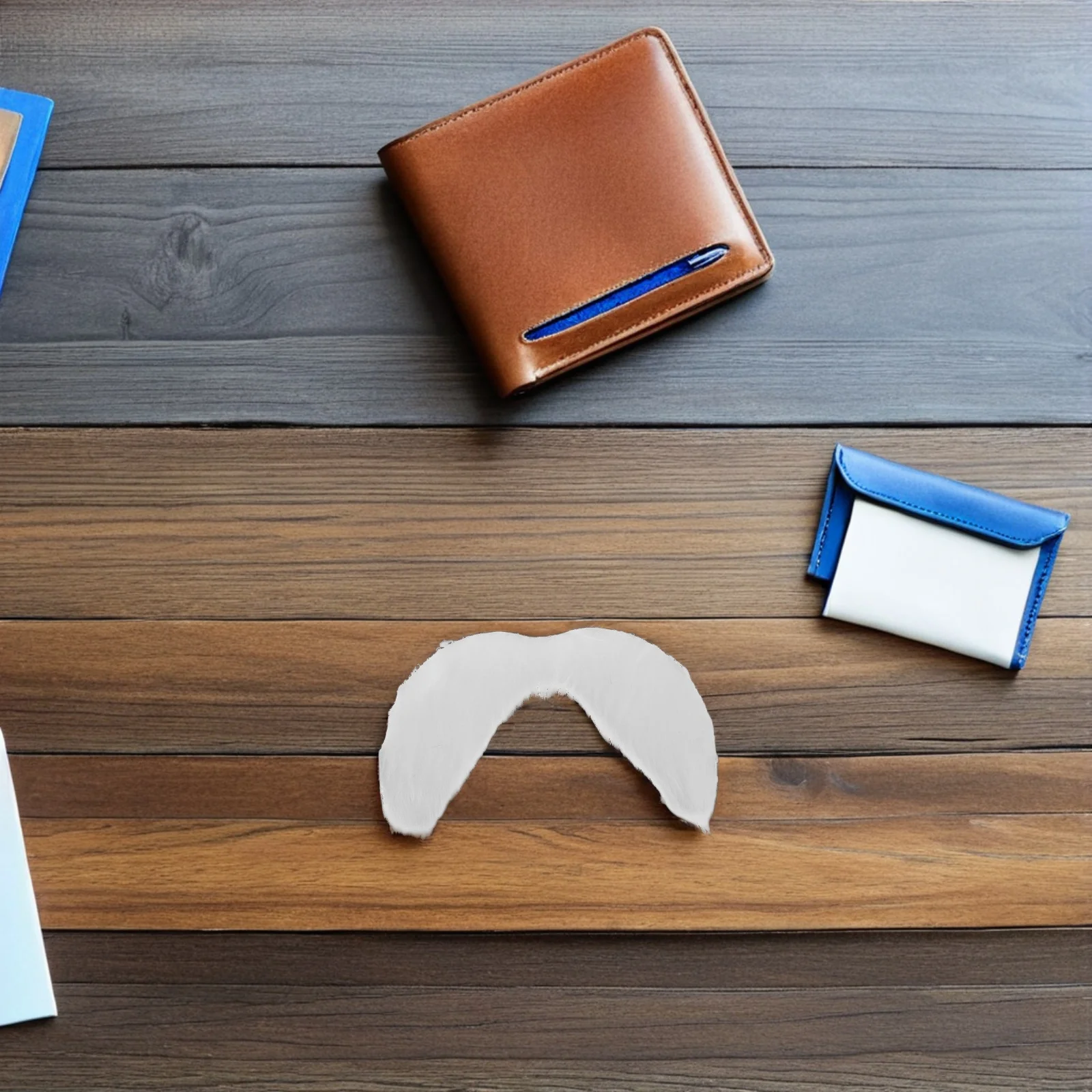 5 قطعة لحية سانتا كلوز واقعية ملمس ناعم سهل الارتداء دعامة لحية كرنفال إكسسوار أزياء الهالوين فستان الرجل العجوز