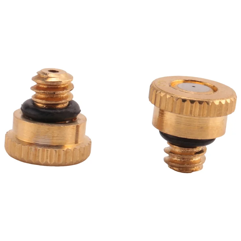 

60Pcs Brass Misting Nozzles For Cooling System 0.012 Inch(0.3 Mm) Water Spray Nozzle Sprinklers Misting Cooling