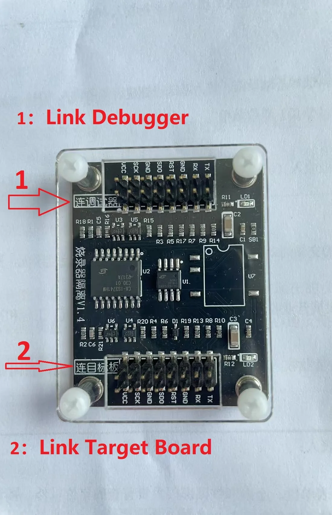 Debugger wysokiego napięcia moduł izolacji wsparcia JLINK/STLINK/DAPLINK wsparcie SWD i izolacja szeregowa