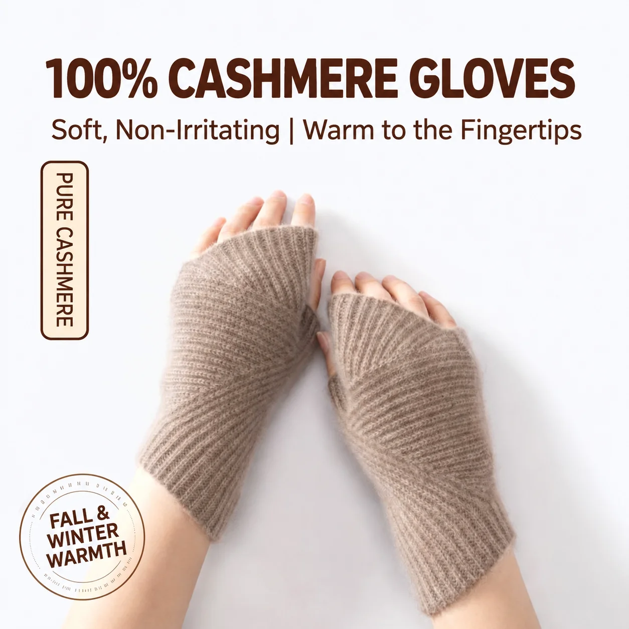 Touchscreen Compatible Gloves Half Finger Winter Gloves Warm Knit Gloves Soft For Cold Weather Outdoor Activities Women