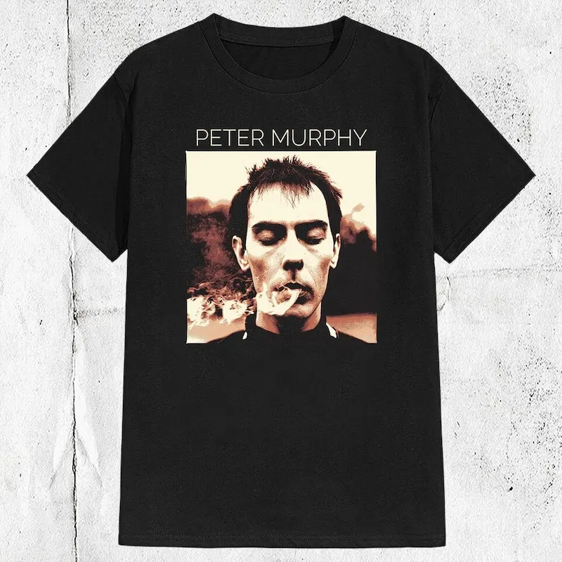 Peter Murphy SInger Bauhaus Band T-shirt ,Graphic Short Sleeve Crew Neck Cotton T-Shirt