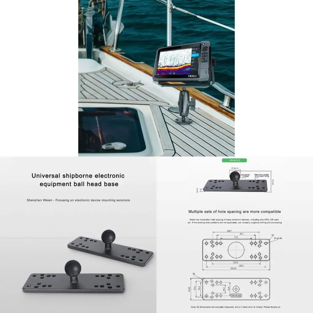 

Универсальное крепление для эхолота, прочный пластиковый металлический кронштейн для морских эхолотов