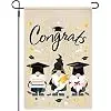 Tudomro Congrats Graduation Garden Flag Class of 2026 Grad Garden Flag Gnome Vertical Double Sided 2026 Graduation Yard Deco jjp