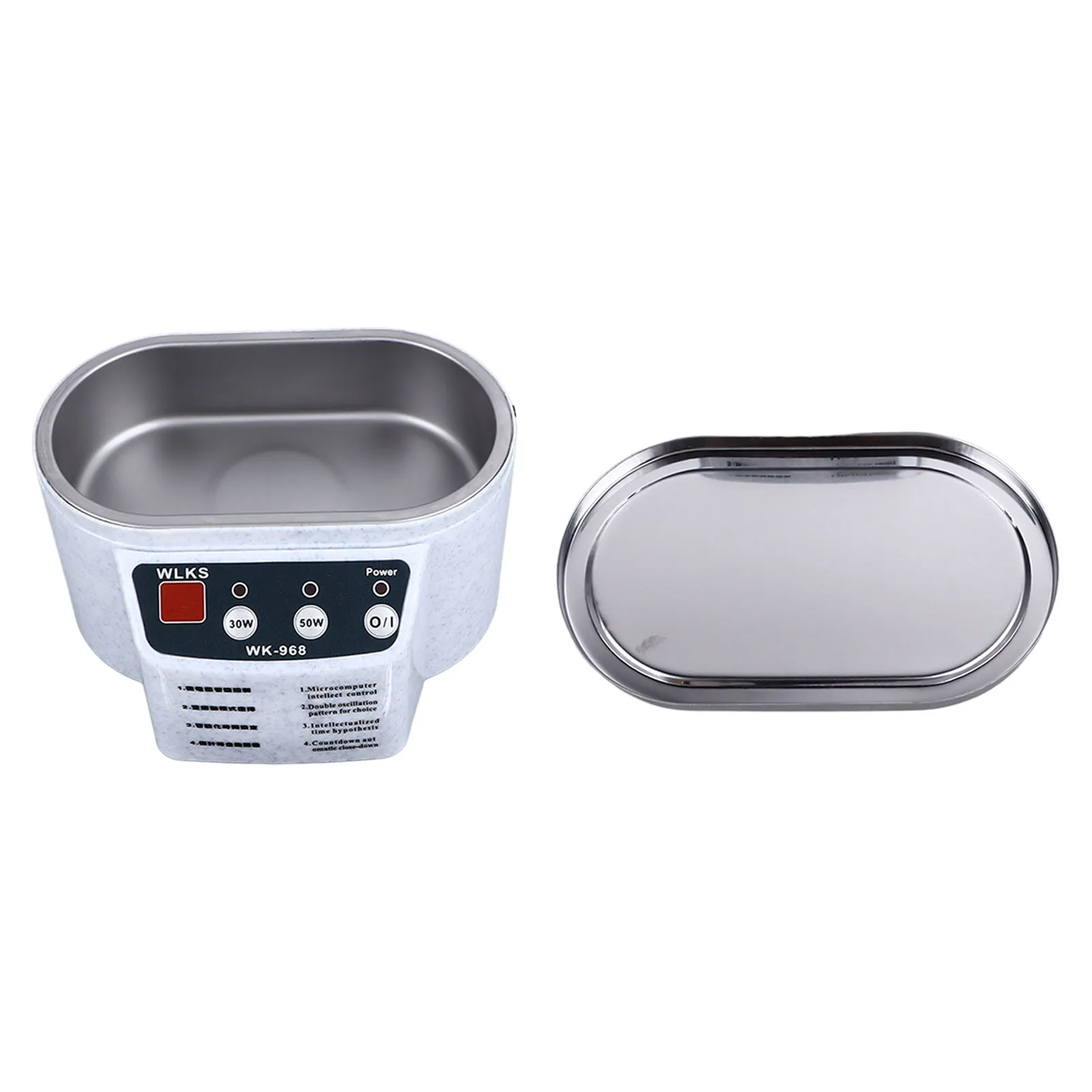 타이머가 있는 초음파 쥬얼리 클리너, 미국 플러그, 110V 가정용 초음파 청소 기계, 안경 반지