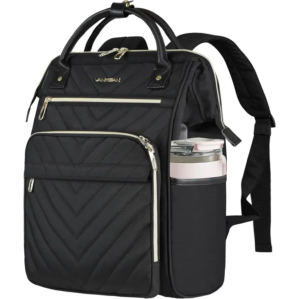 

VANKEAN 17 Inch Laptop Backpack or Women Men ashion Computer Work Bag, Large acity Waterproo Backpack with USB Port & RID kets,