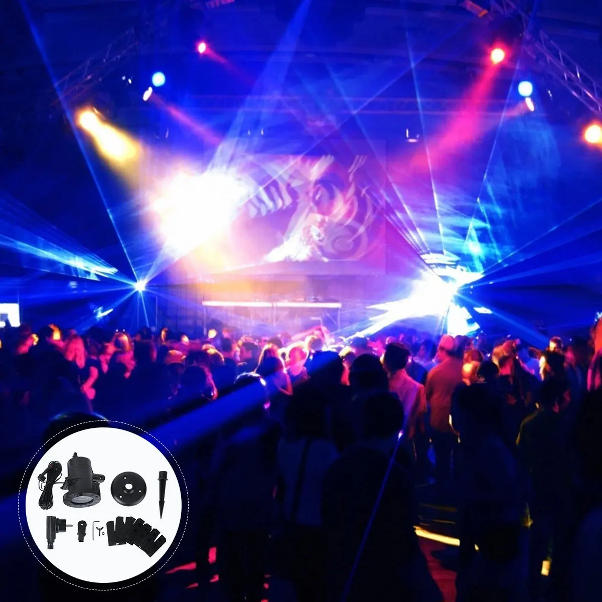 12 أنماط الأضواء في الهواء الطلق 15x12 سنتيمتر IP65 مقاوم للماء ضوء الإسقاط لقضاء عطلة حفلة عيد الميلاد هالوين الزفاف حديقة #3