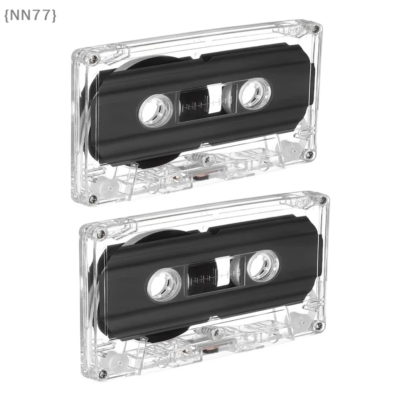 【NN77】2Pcs 60-Minute Blank Cassette Tapes - Retro Audio Recording for Teaching DIY Party Music Storage【W7】