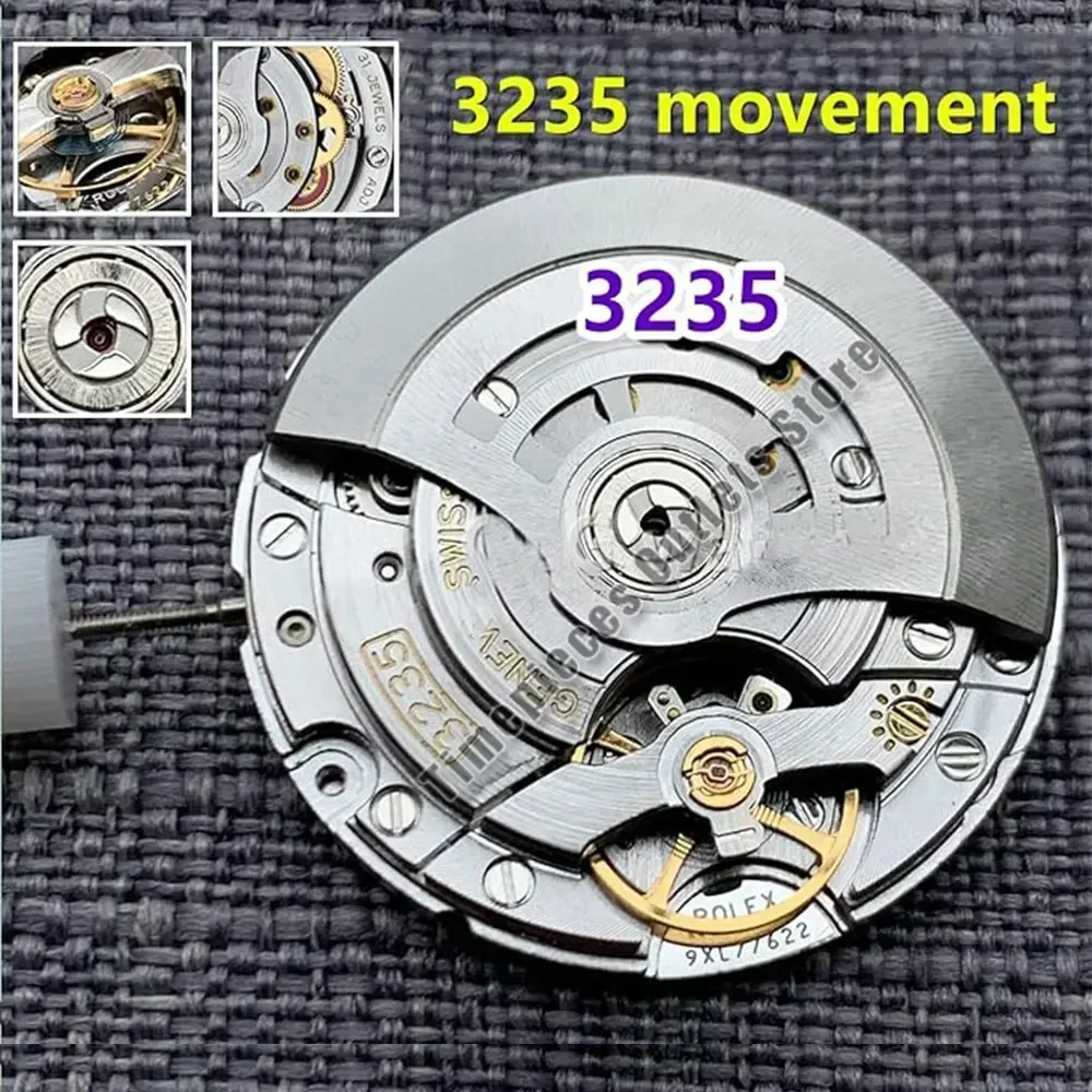 Automatic Mechanical Movement 3235 Shanghai Factory Small Disc Fit to Sub Series Top Version VR-3235 Clean Modified Parts