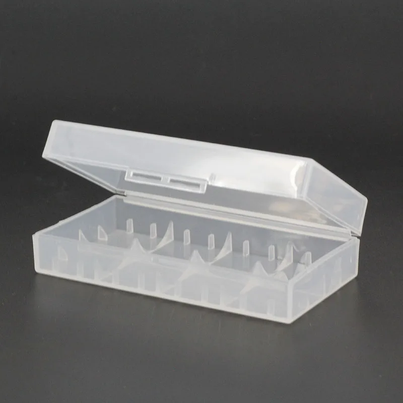 White Color Battery Storage Box Hard Case Holder For 2 18650  Rechargeable Battery Power Bank Plastic Cases