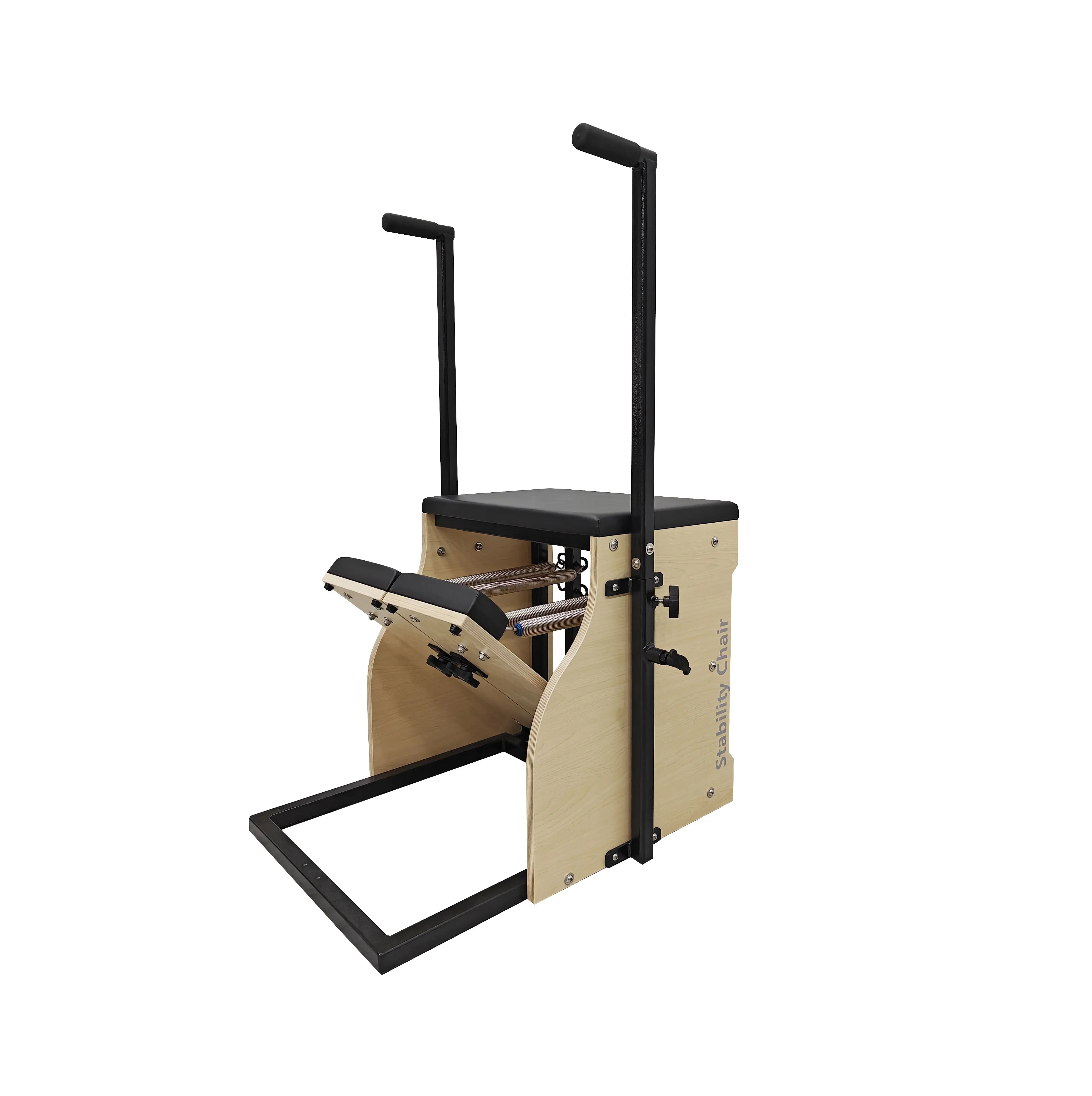 

High Quality Elite Maple Wood High Wunda Chair with Classical Handle and Steel Springs Wholesale Pilates Reformers