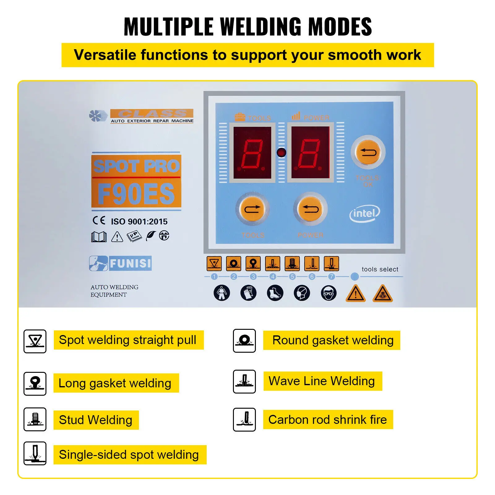 F90E Dent Puller Spot Welder 3500A Dent Puller Multifunctional Repair Kit