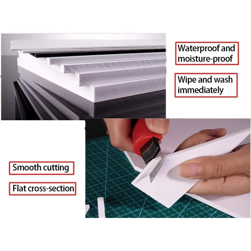 1PCS PVC Foam Flat Board 2-10mm Thick Model Making Material For DIY Architecture Building Model
