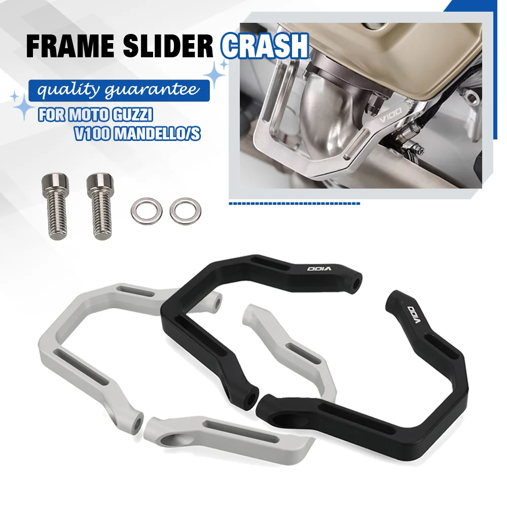 

FOR Moto Guzzi V100 Mandello S 2023-2024-2025 Accessories Engine Frame Crash Protection Aluminium Motorcycle Engine Guard Kit