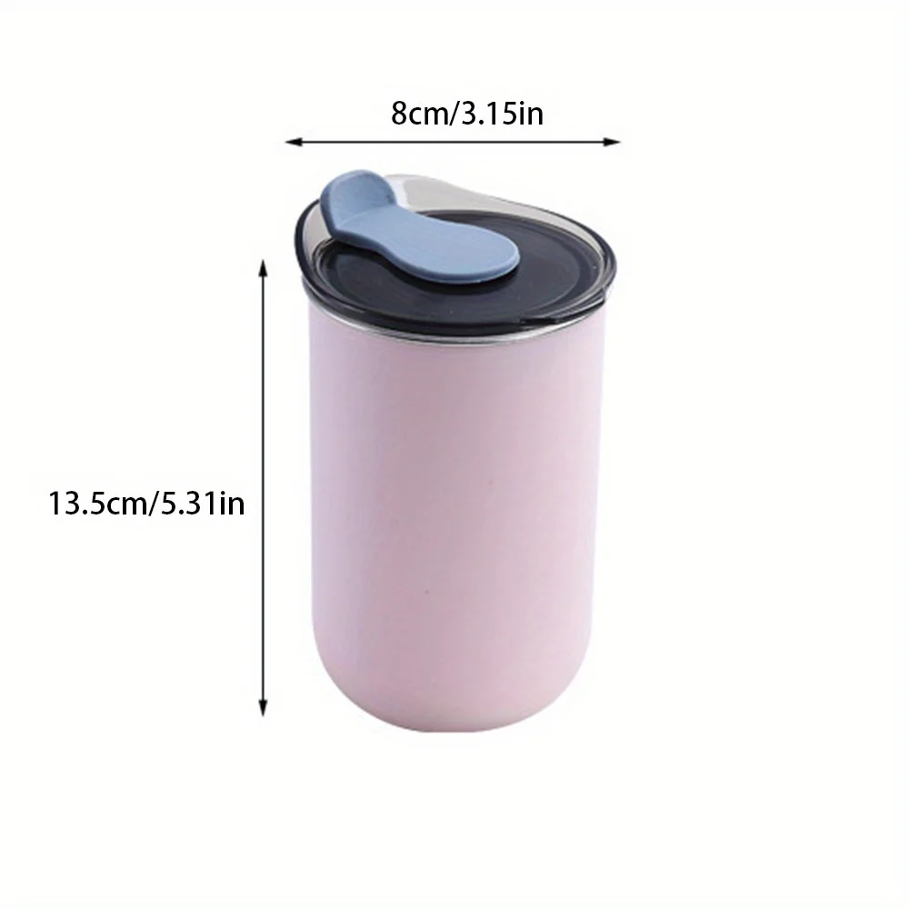 Custom Name Red Wildflower Stainless Steel Cup, Personalized Floral Print Travel Mug With Lid Customized Name Gift for Women. view 2