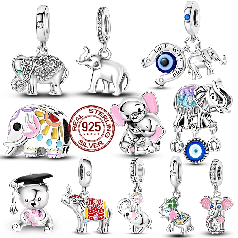 

Стерлингового Серебра 925 пробы, сбор панды, кулон, подвески, бусины, подходят для оригинального браслета 925, сделай сам, ювелирные изделия на день рождения, подарки для женщин