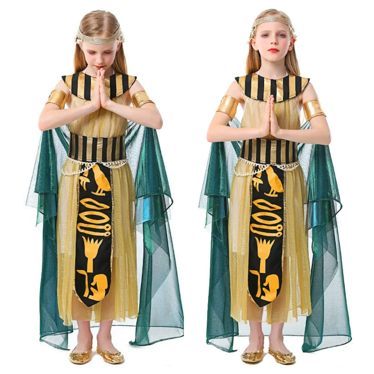 

Children's Halloween Cleopatra Cosplay Stage Performance Costumes
