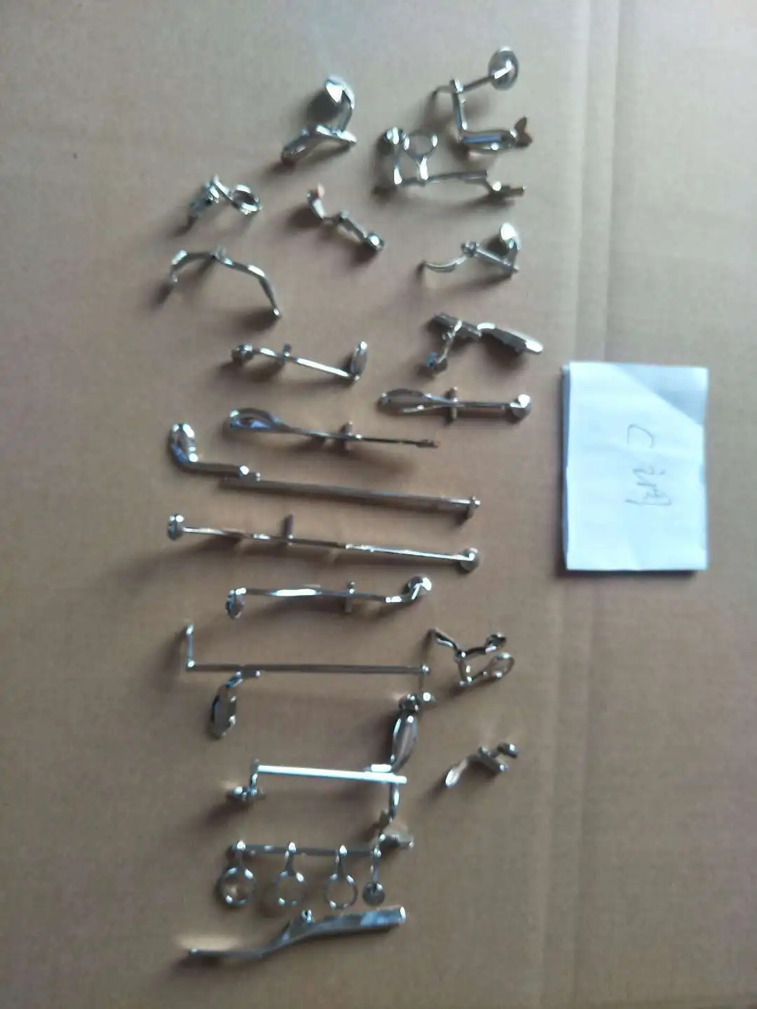 6 Set Keys for Clarinet C Hole Nickel Plating / Woodwind Parts New