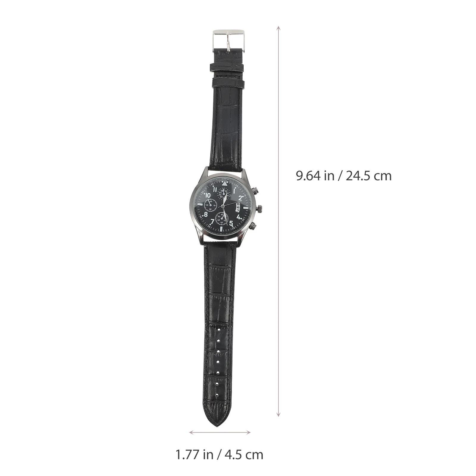 

1Pcs Men's Business Watch Luminous Calendar Quartz Wrist Watch Breathable Imitation Strap Casual Wristwatch