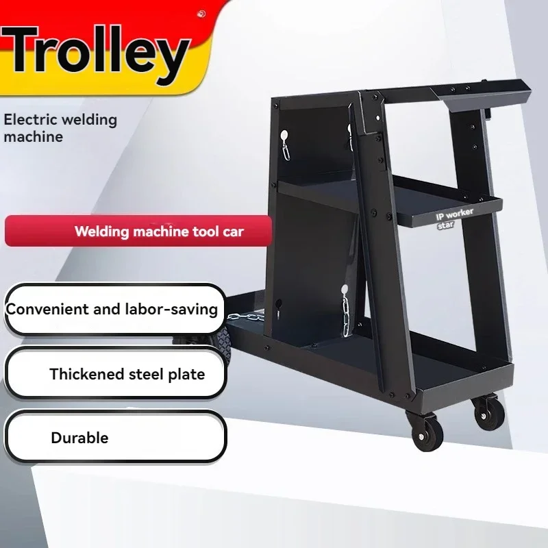 For Welding Machine Tool Car Trolley Multi-functional Storage Shelf Layer Auto Repair Repair Mobile Workshop