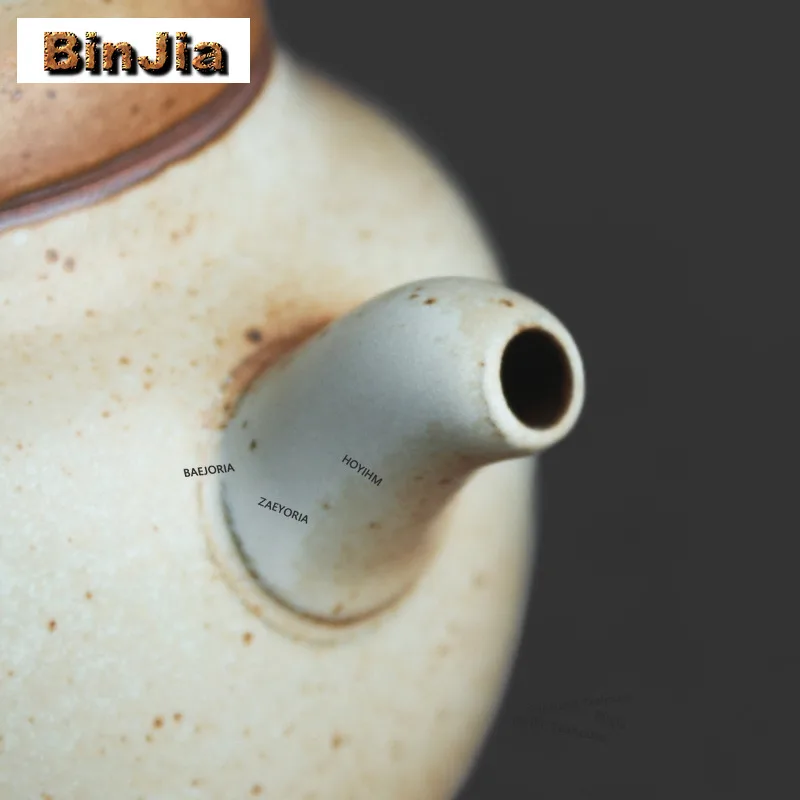 BAEJORIA 200ml Kiln Fambe Circle Teapot Handmade Tea Infuser Pot Household Tea Brewing Kettle With Filter Oolong Tea Teaset Gift