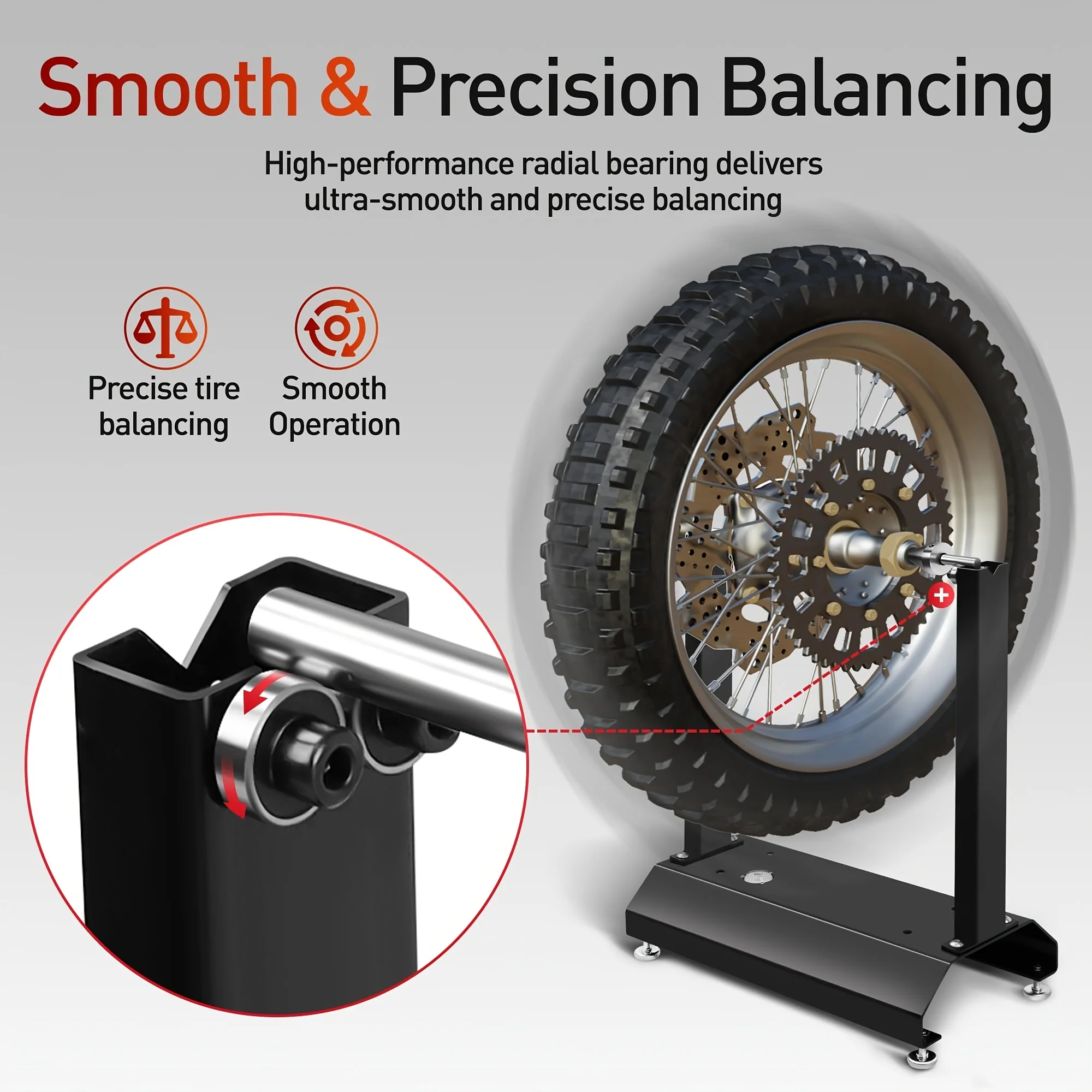 

Motorcycle balancer, motorcycle tire balance bracket, motorcycle tire repair tool supply