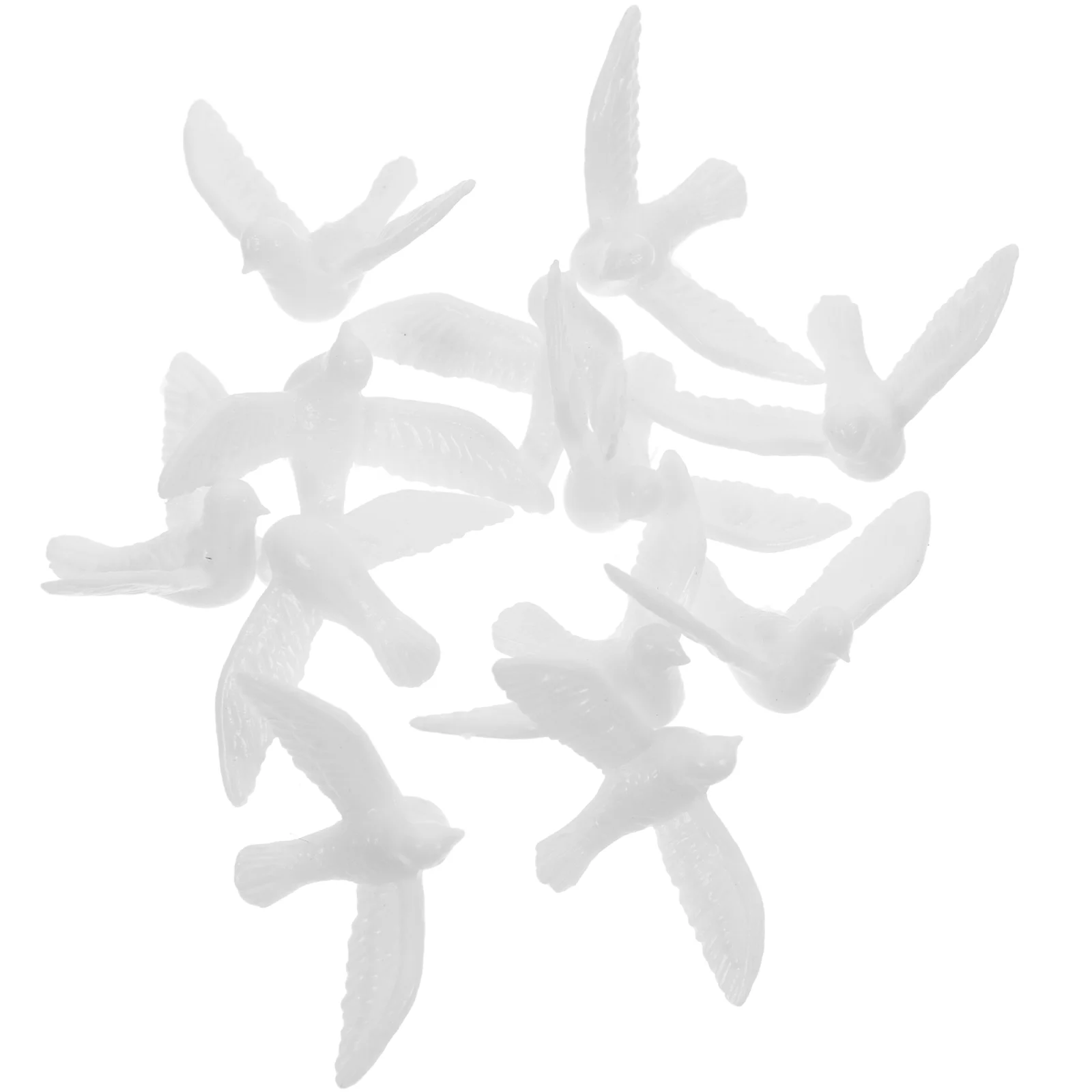 

10 Pcs Mini Model Safe Toy Decor Resin Landscape Accessories Simulation Bird Miniature Dollhouse Props