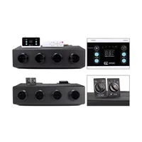 24V 12V universel 4 trous Auto AC évaporateur unité d'assemblage climatiseur chauffage pour voitures classiques camion Van rue tige rouge 1