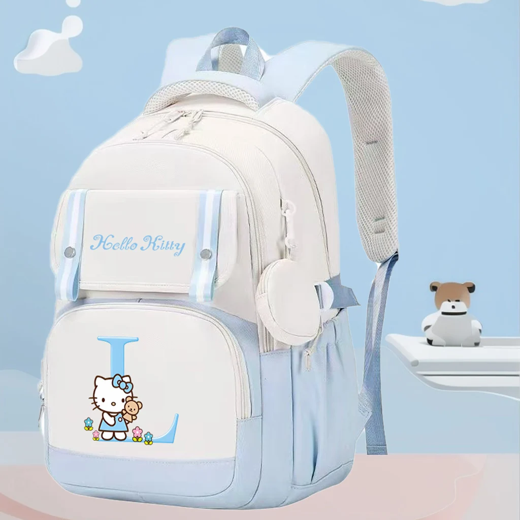 Hello Kitty Sanrio Backpacks Mochilas Aestethic Backpacks for Teenager Canvas Laptop Backpack School Student Kawaii Bag Gift