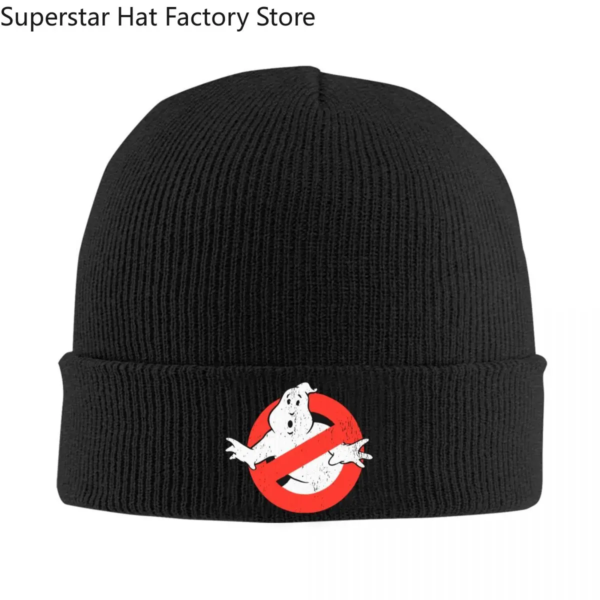 

Ghostbusters Movie Music Ghost Busters Knitted Caps for Women Men Skullies Beanies Winter Hat Casual Cap