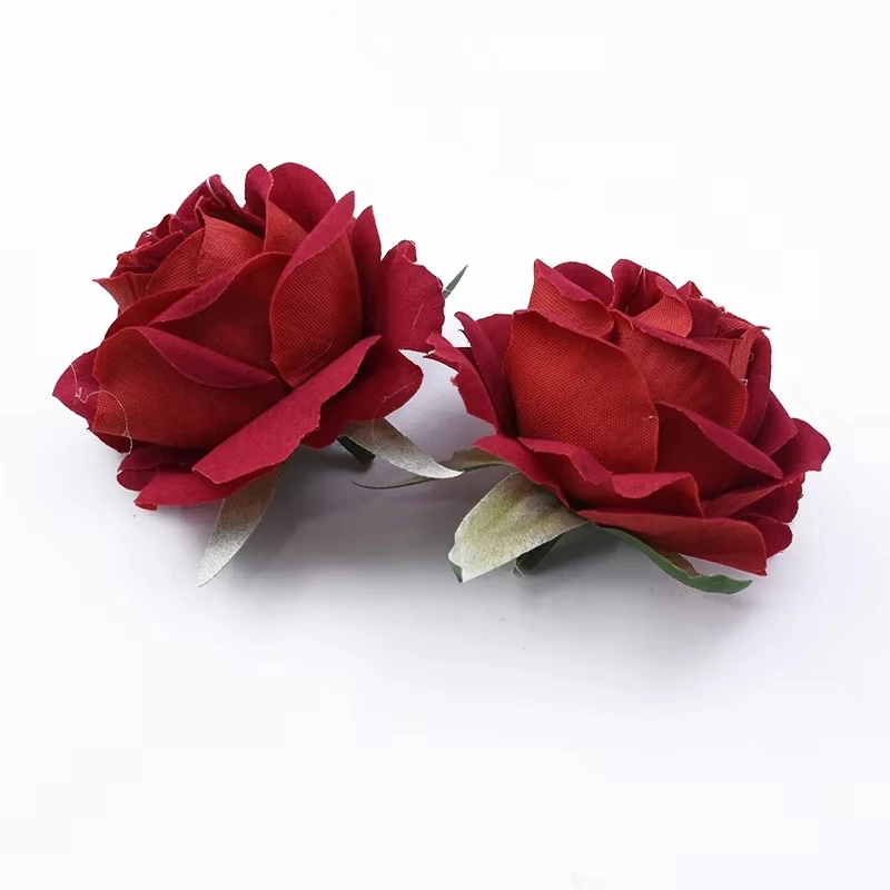 

5/10PCS Rose Heads DIY Gift Candy Box Wedding Decorative Flowers Art Wall Scrapbook Home Room Car Decor Artificial Flowers Cheap