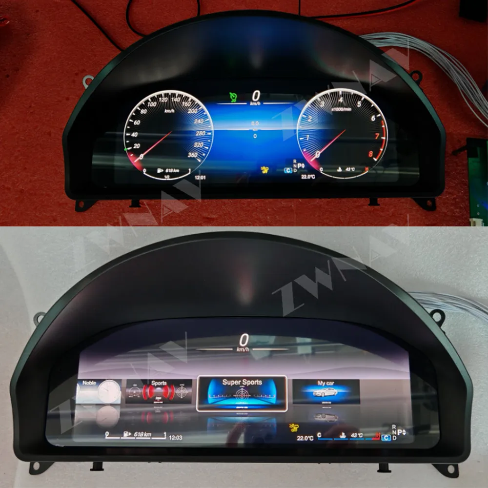 LCD Car Digital Cluster Instrument CockPit For Benz GLK X204 GLK350 GLK300 GLK280 C-Class W204 2008 - 2015 Speedmeter Dashboard