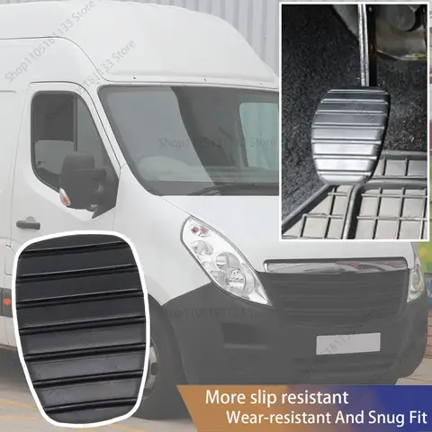 르노 마스터 닛산 NV400 인터스타르 복스홀 모바노 2010 2011 2012 - 2020용 고무 브레이크 클러치 풋 페달 패드 부품 커버