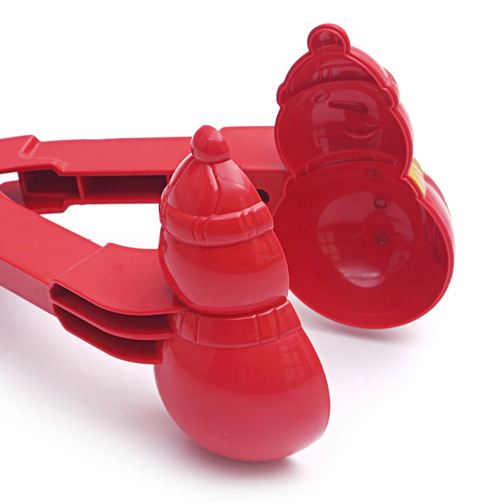 1 pz clip per palline da neve a forma di pupazzo di neve creatore rapido per accessori da combattimento per bambini all'aperto plastica antiscivolo
