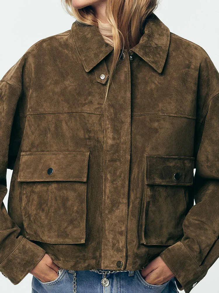 スイートカジュアルレザージャケット レディース ファッション 快適 新作 秋シーズン アウターウェア エレガント レディースコート