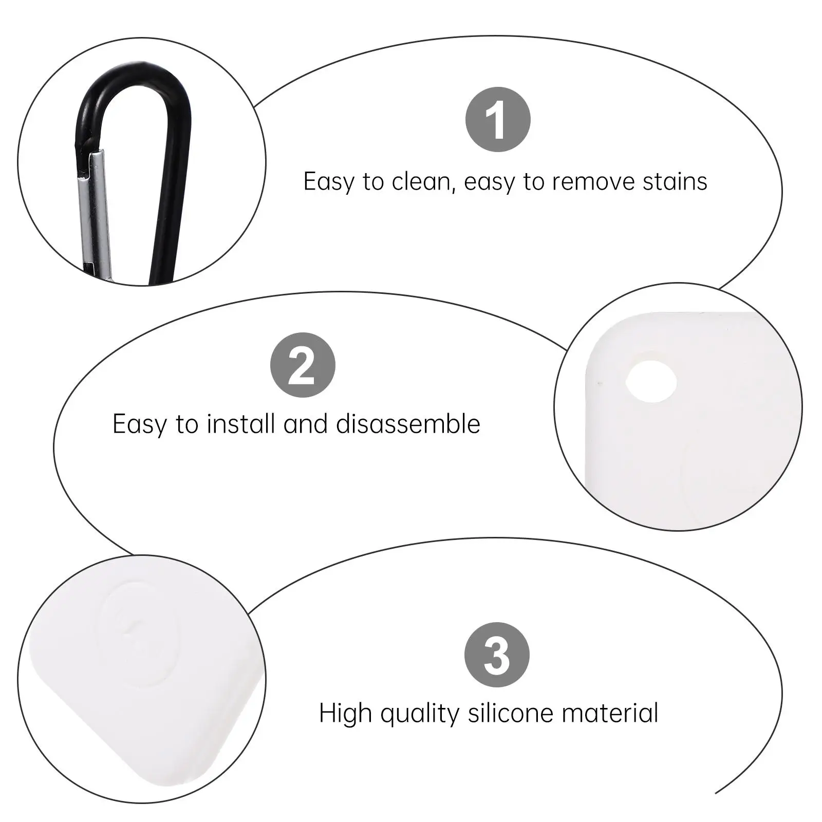 Silicone Tracker Case Protective Cover for Tile Mate Smart Keychains Portable Car Accessories Dust Proof Scratch Resistant Easy