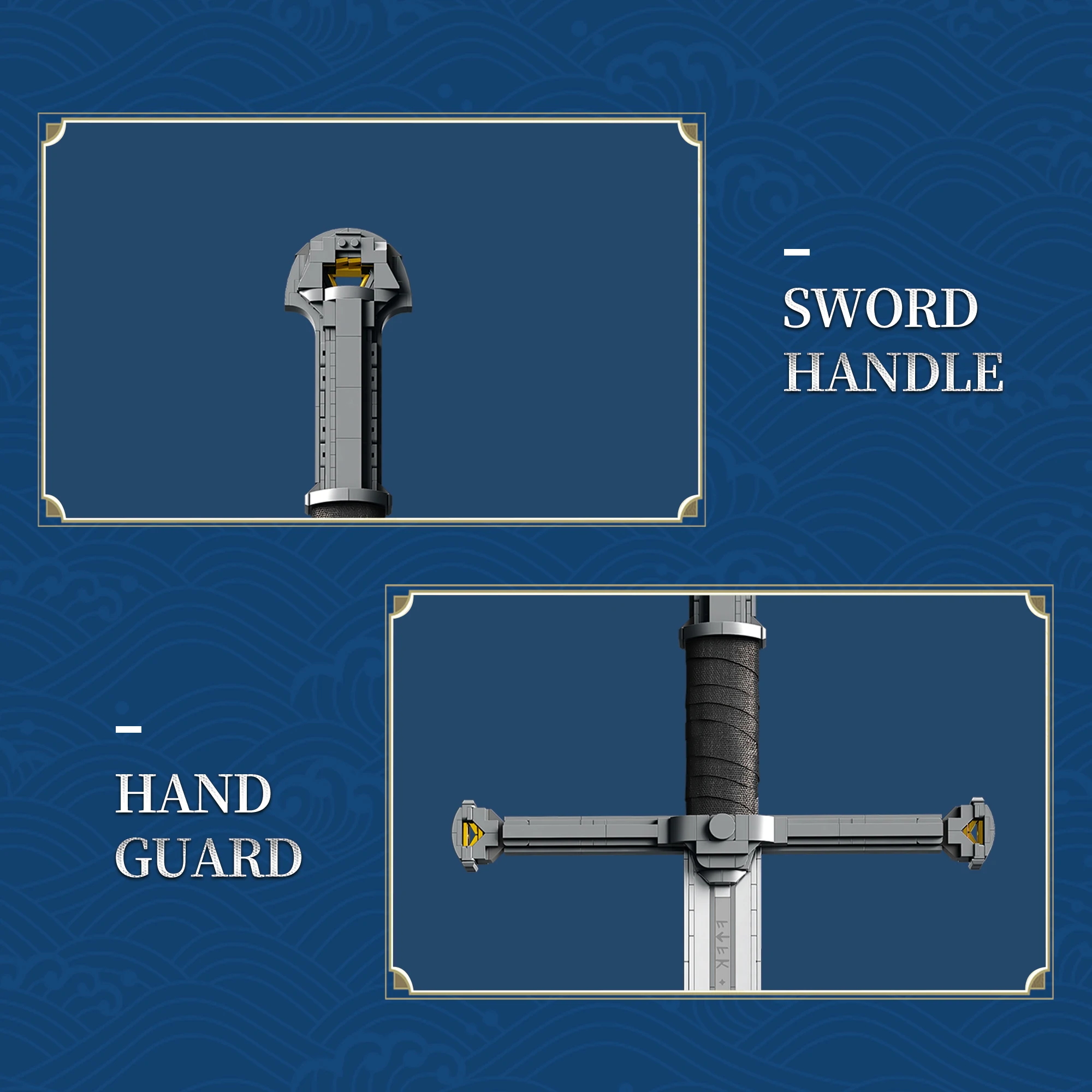 Creative Famous Samurai Sword Weapon Model Building Blocks Lord of Rings Bricks Assembly Toys Kid Christmas Gifts for Boys 10361 view 3