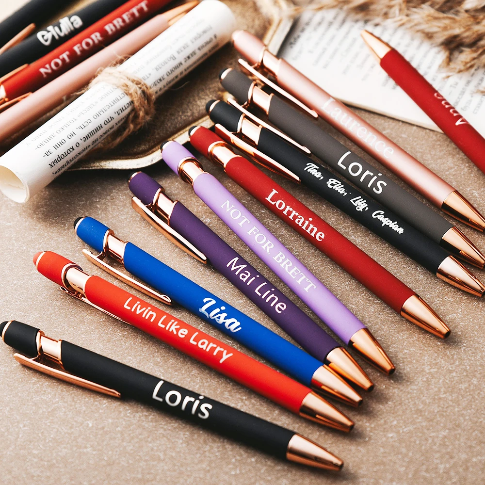 

Personalized Ballpoint Pens DIY LOGO Pens Engraved Ballpoint Guestbook Pen Rustic Wedding Party Gifts for Guests Party Supplies