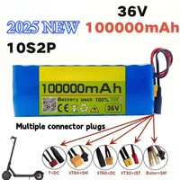 2025NEW 36V 100000 Batería de scooter eléctrico mAh 36v Scooter eléctrico de litio 500W Batería de scooter eléctrico 36v 10s2p