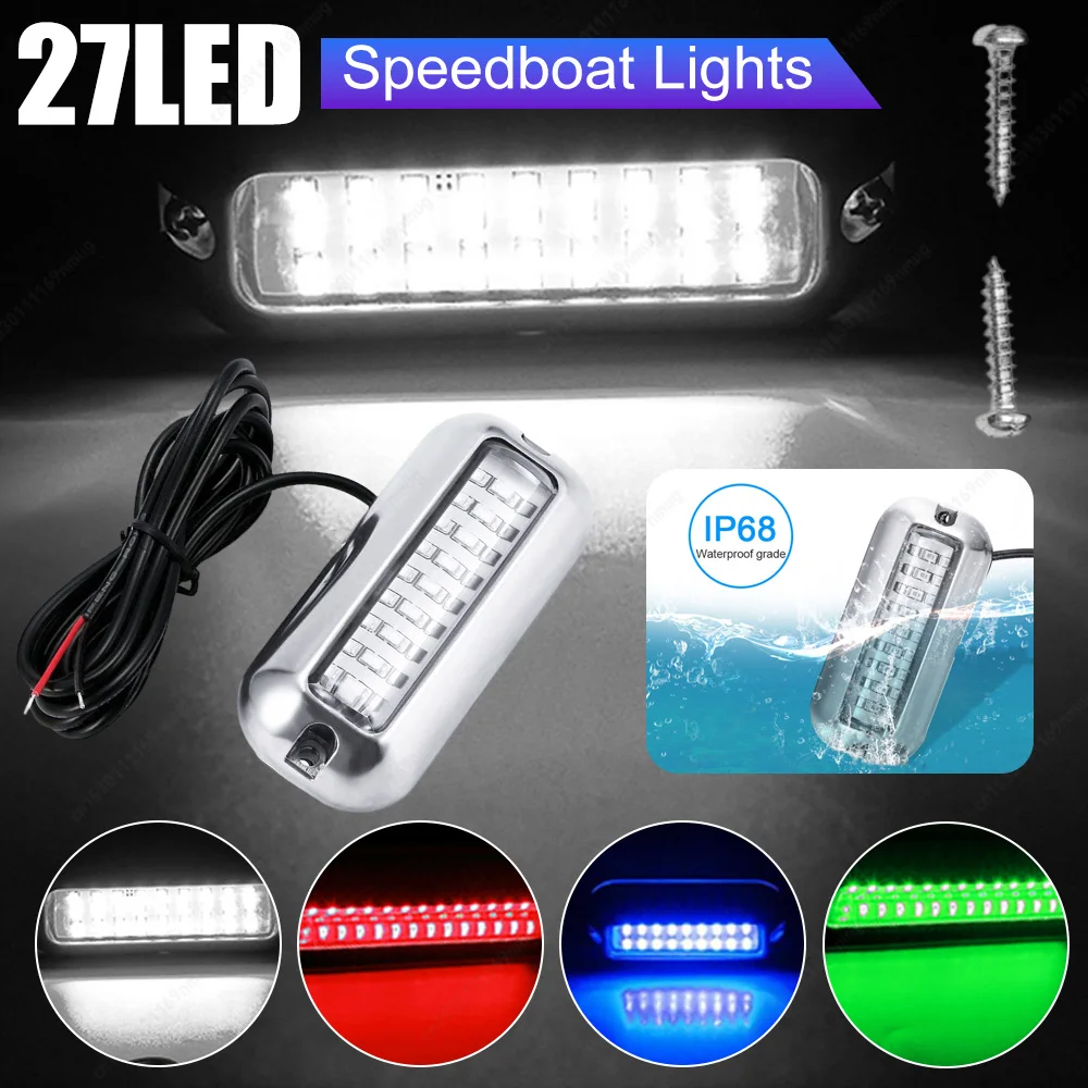 luz-de-popa-para-barco-27led-em-aco-inoxidavel-luz-subaquatica-para-pontao-10-30v-luz-de-navegacao-marinha-ip68-a-prova-d'Agua-acessorios-para-barcos-e-navios