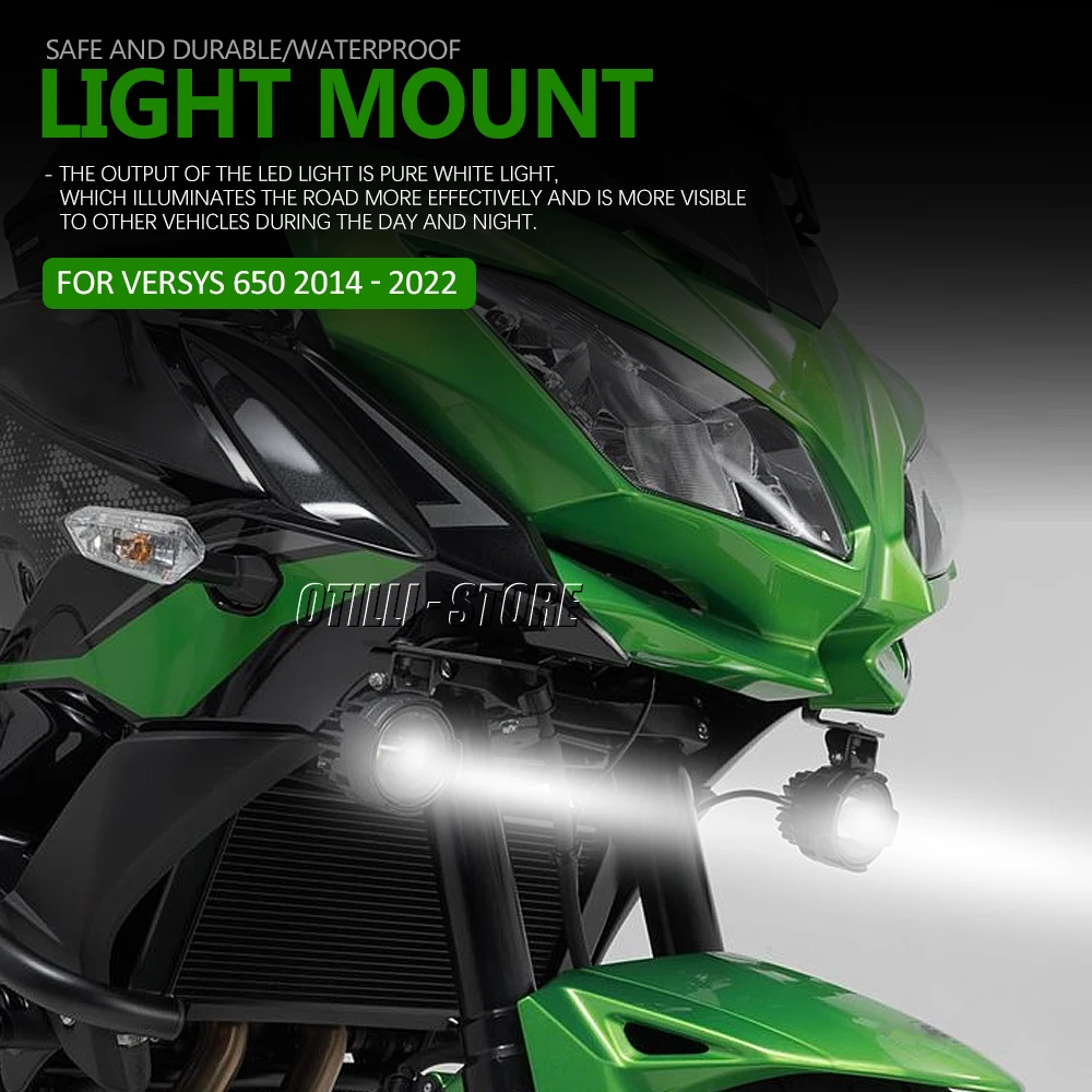 Nuevo Para Kawasaki VERSYS650 2014 - 2022 accesorios de motocicleta lámpara antiniebla soporte de foco Kit de montaje de luz Versys 650