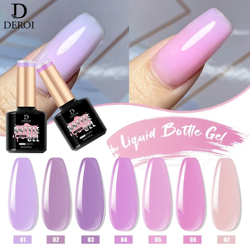 Glitter Nude สีชมพู Base Coat ปกติ Quick Extension เจลเล็บยาง UV เจล Soak Off Building Gel เคลือบเงาโพลีเล็บเจล