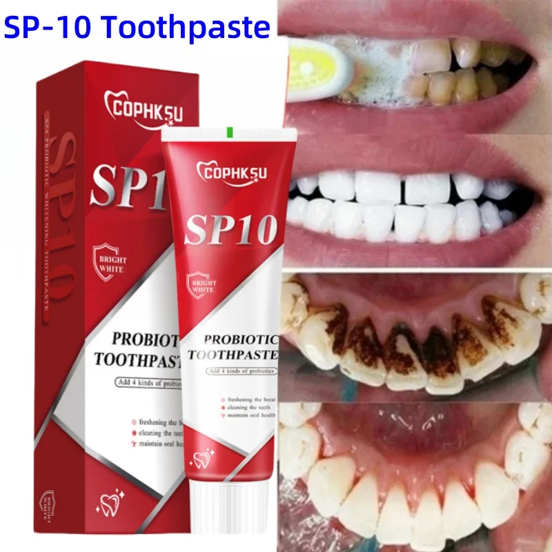 

Probiotic Toothpaste SP-10 Whitening Tooth Remove Plaque Stains Teeth Whitener Oral Hygiene Clean Fresh Breath Denta Oral Health