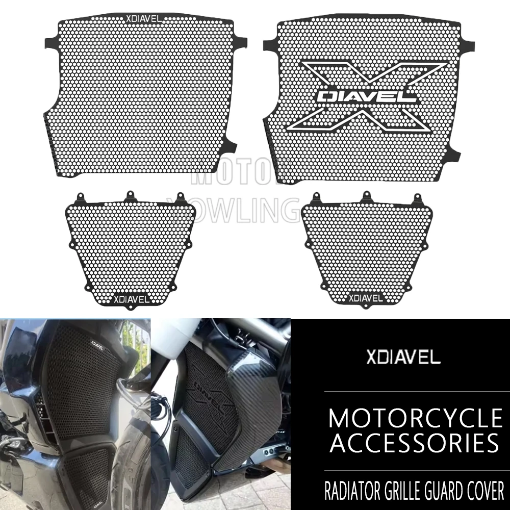 

For Ducati XDiavel Dark Black Star X-Diavel S 2016- 2024 2023 Accessories Radiator Guard Grille Cover Oil Cooler Guard Protector