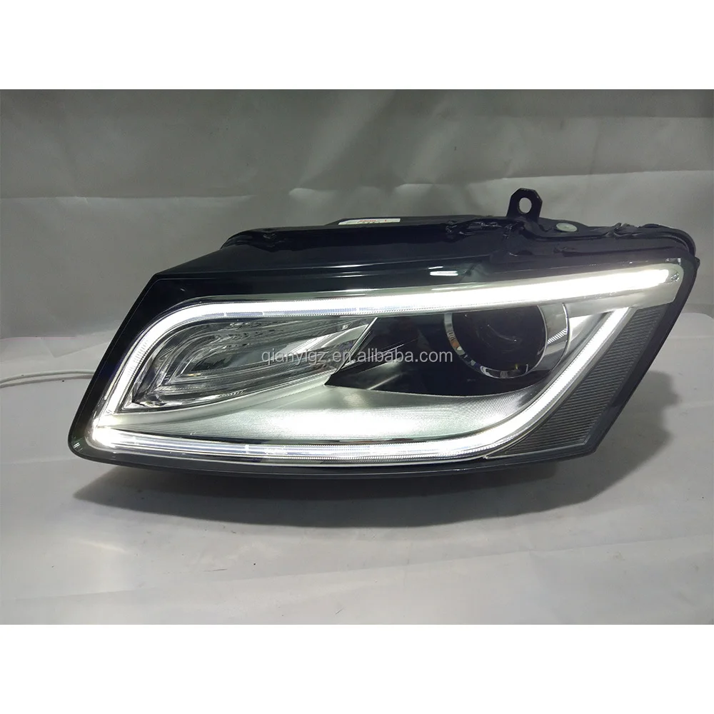 Compatible Audi Q5 Headlight Assembly 2016 Fish Eye HID Real Second-hand Front Combination Lamp OE 8RD941005A 12V 18W