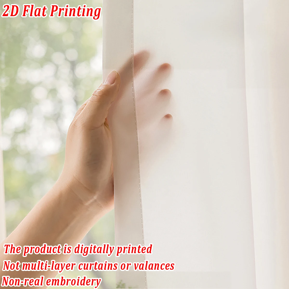 Christmas Flat Printing Kitchen Sheer Curtain with Merry Christmas Trees House Snowflake For Christmas Home Decor  Party